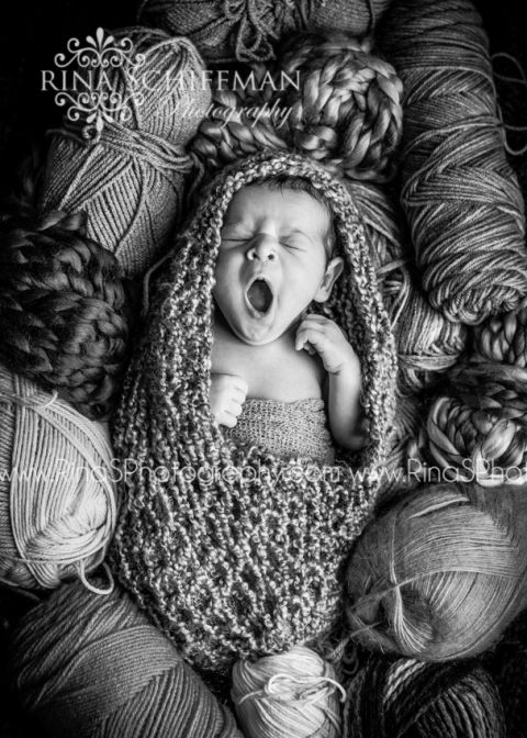 newborn girl portrait