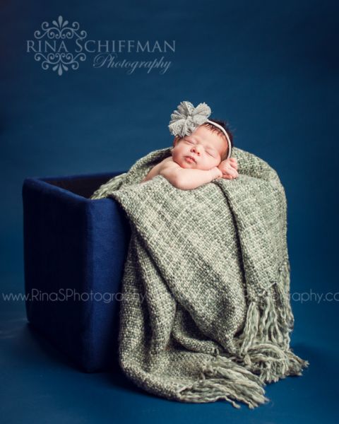 newborn girl portrait