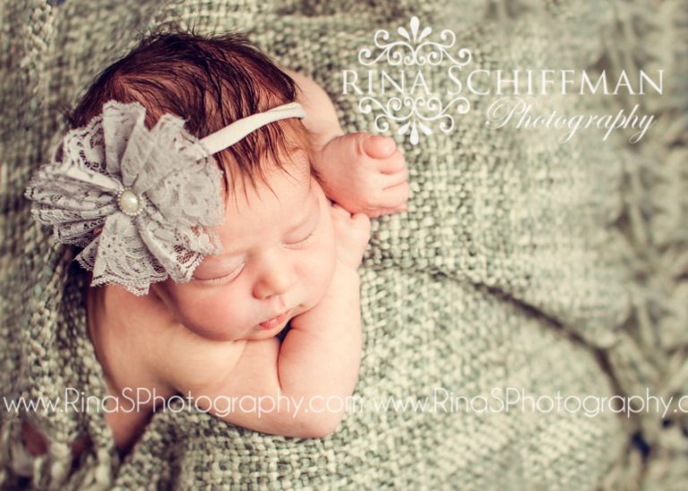 newborn girl portrait