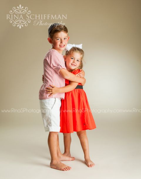 brother sister portrait 