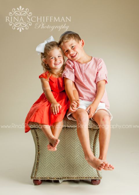 brother sister portrait 