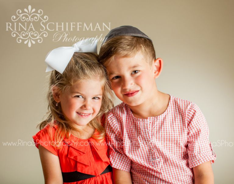 brother sister portrait 