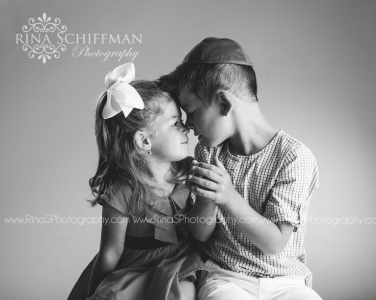 brother sister portrait 