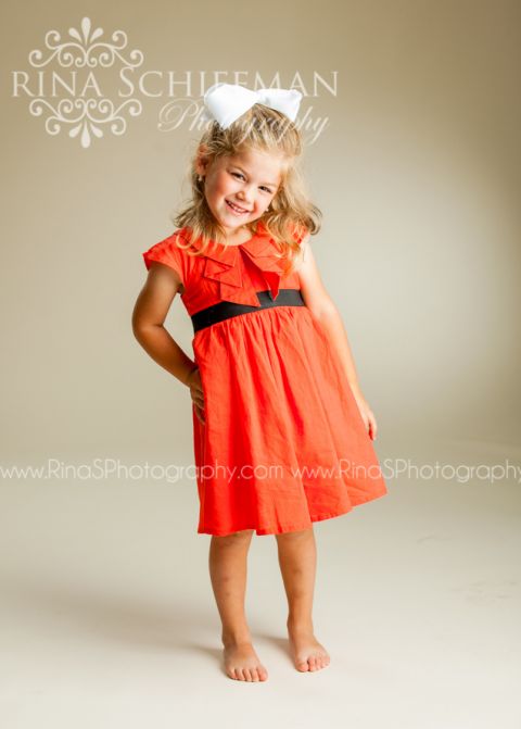 little girl portrait studio