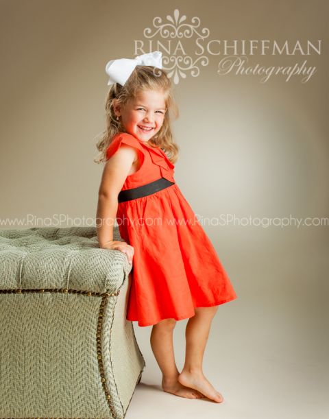 little girl portrait studio
