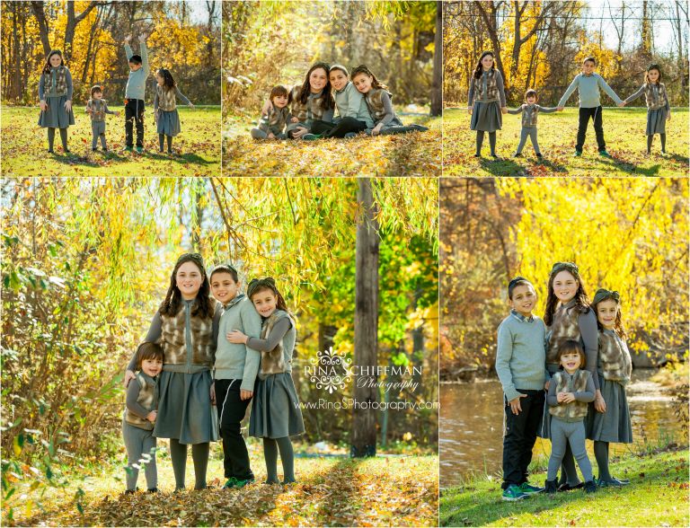 fall portraits siblings