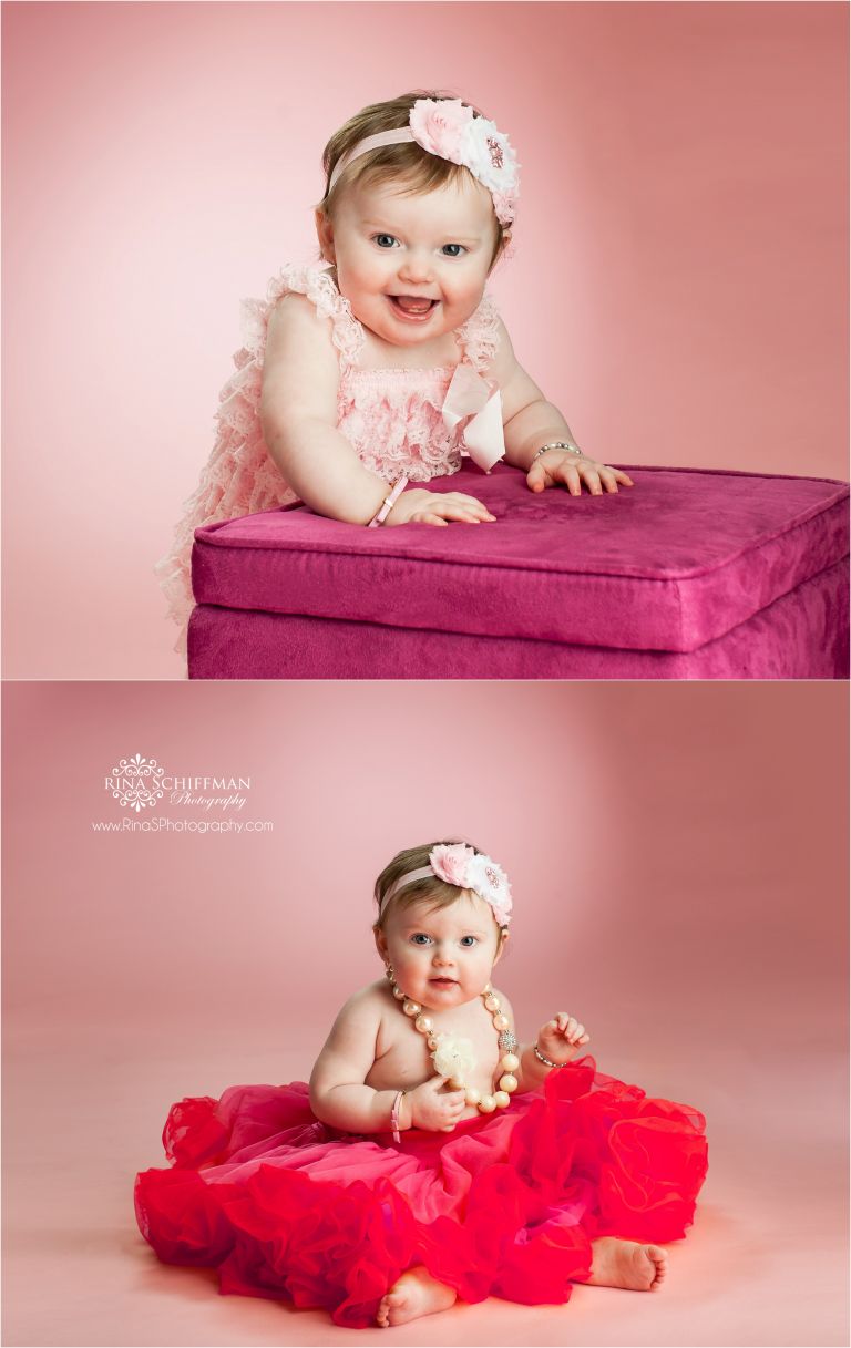 baby girl one year portraits